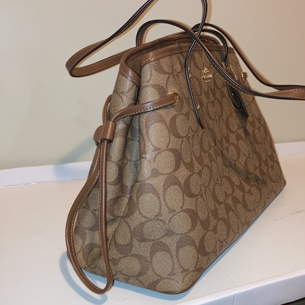 🍪 COACH Set 🍪 Drawstring Carryall Signature Purse & Wallet - Picture 7 of 16